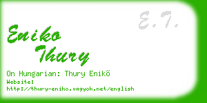 eniko thury business card
